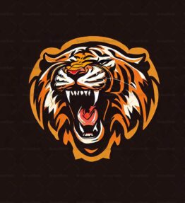Brüllender Tiger